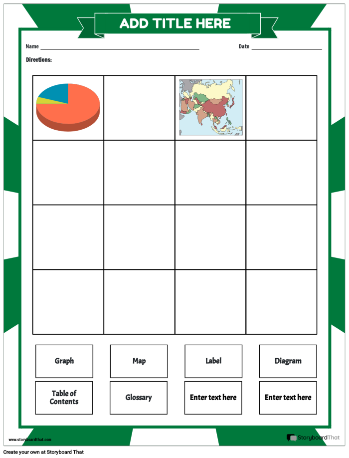 Third grade student completing a text feature descriptions practice worksheet