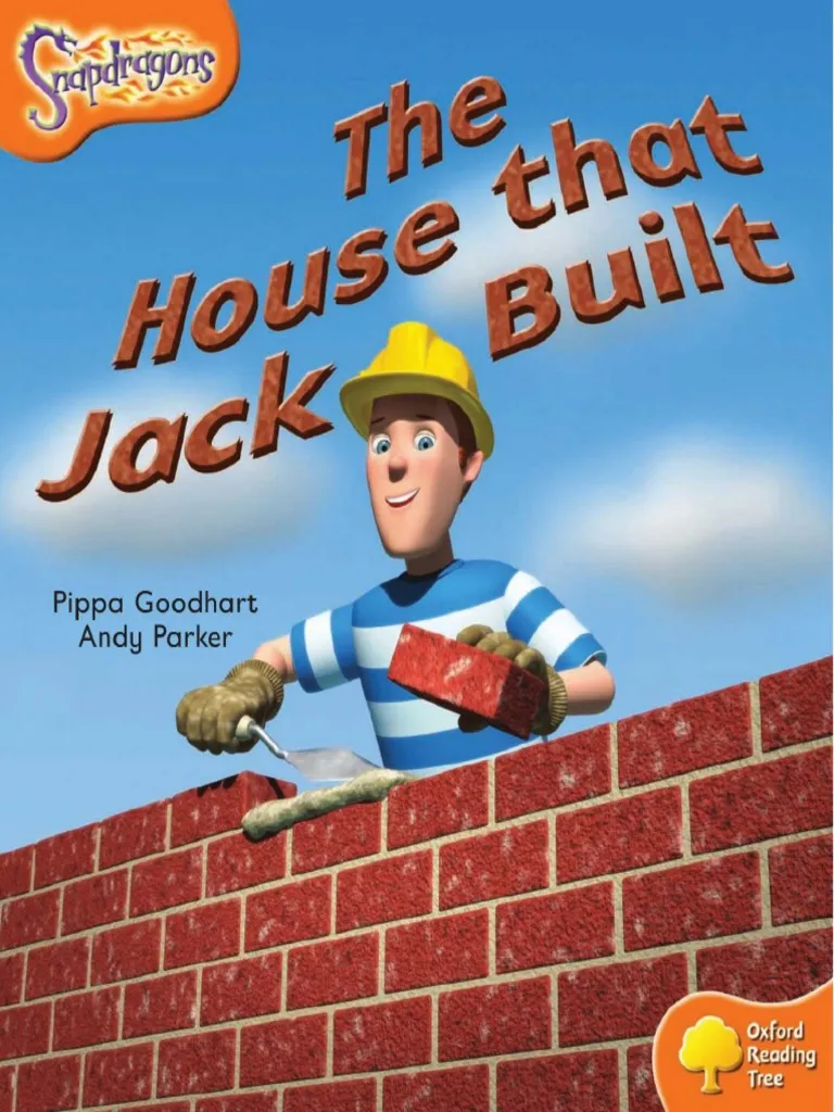 Image title depicting a reading comprehension activity based on a nursery rhyme ALT text for The House that Jack Built worksheet for kindergarten students