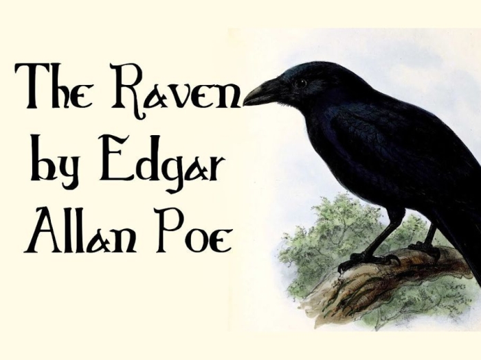 The Raven Spooky Math and Vocabulary Worksheet for Grade 5 Students Fifth grade Halloween worksheet featuring Edgar Allan Poe's The Raven poem with mixed operations math problems and vocabulary activities