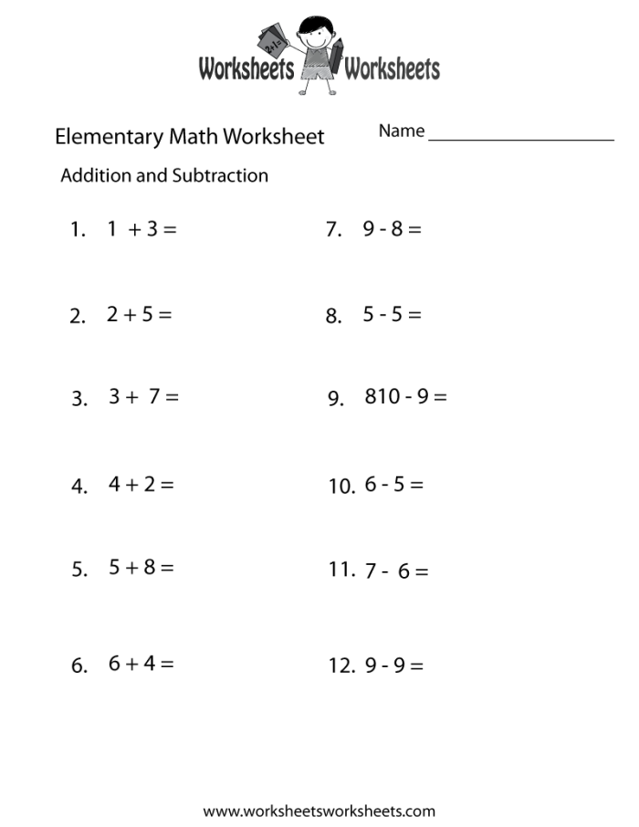 Fun worksheet for third graders featuring math riddles focused on addition and subtraction