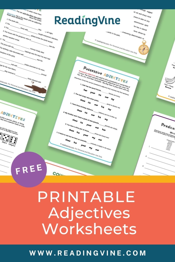 Writing With Adjectives Worksheet for Enhancing Descriptive Skills Worksheet illustrating the impact of sensory adjectives on writing for third graders