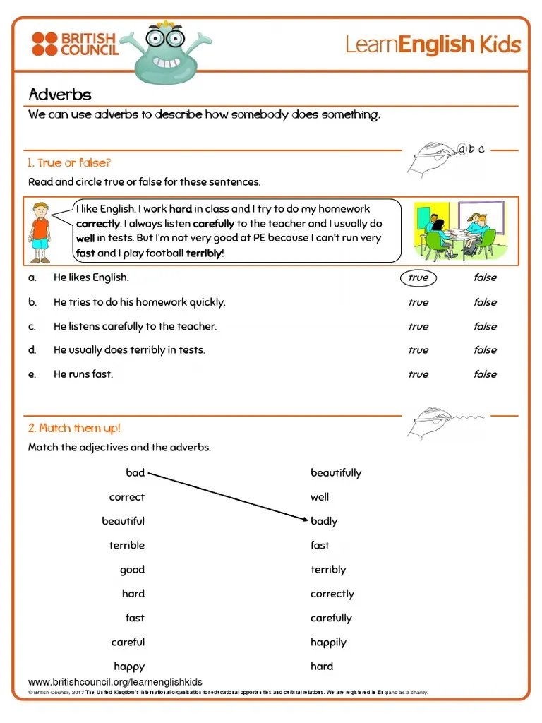 Third Grade Adverb Worksheet - Enhance grammar skills with engaging exercises Adverb practice worksheet for third graders focusing on identifying and using adverbs in sentences
