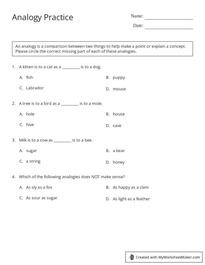 Working with Analogies Practice Activity for Elementary Math Students Third grade students completing word analogies worksheet to practice identifying relationships between words and their meanings in decimal concepts