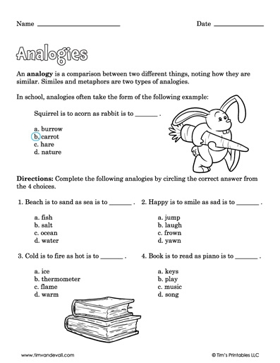 Working with Analogies Worksheet for Decimals Grade 3 Image 11 Third grade student filling out a Working with Analogies worksheet focused on decimal relationships
