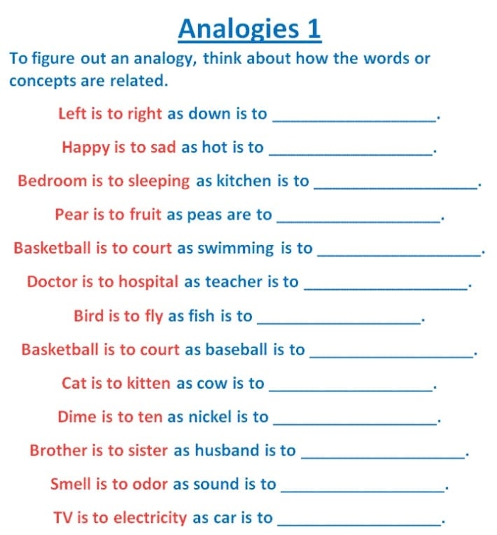Working with Analogies Practice Exercise 23 for Elementary Math Vocabulary Third grade students completing word analogies worksheet to practice identifying relationships between decimal-related words and their meanings