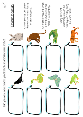 Alphabet worksheet for Third Grade Worksheet featuring animal onomatopoeias for third graders to explore sound-imitating words. Discover fun animal sounds in this engaging puzzle for learning.