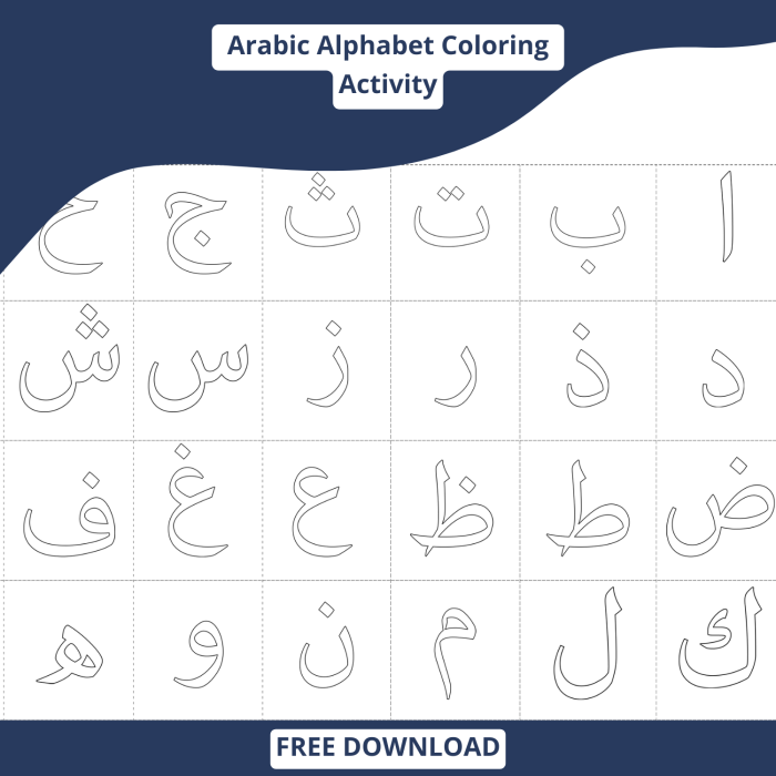 Cute worksheet for third graders to practice Arabic calligraphy of the letter Alif