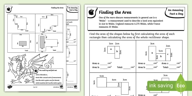 Units of Area Worksheet for Third Graders - Engaging Geometry Activities Students calculating the area of shapes using unit squares in a third-grade geometry worksheet