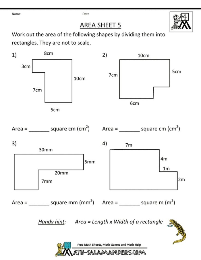 An engaging introduction to area for third-grade students Colorful worksheet for third graders on understanding area concepts