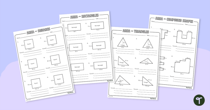 Visual guide for the An Introduction to Area worksheet, Grade 3 Worksheet featuring an introduction to area concepts for third-grade students learning about decimals