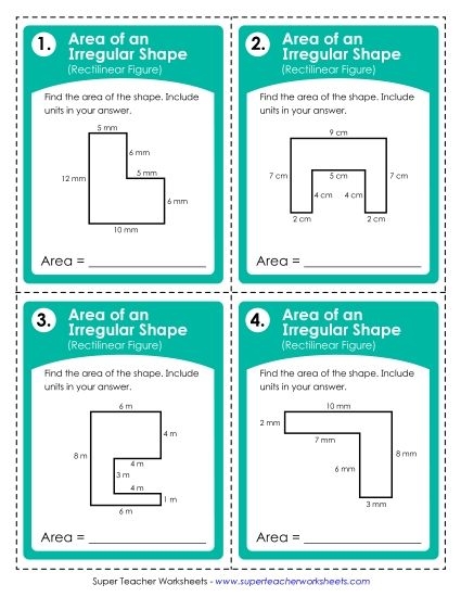 An engaging introduction to area concepts for young learners Worksheet for teaching third graders about the basics of area using decimals