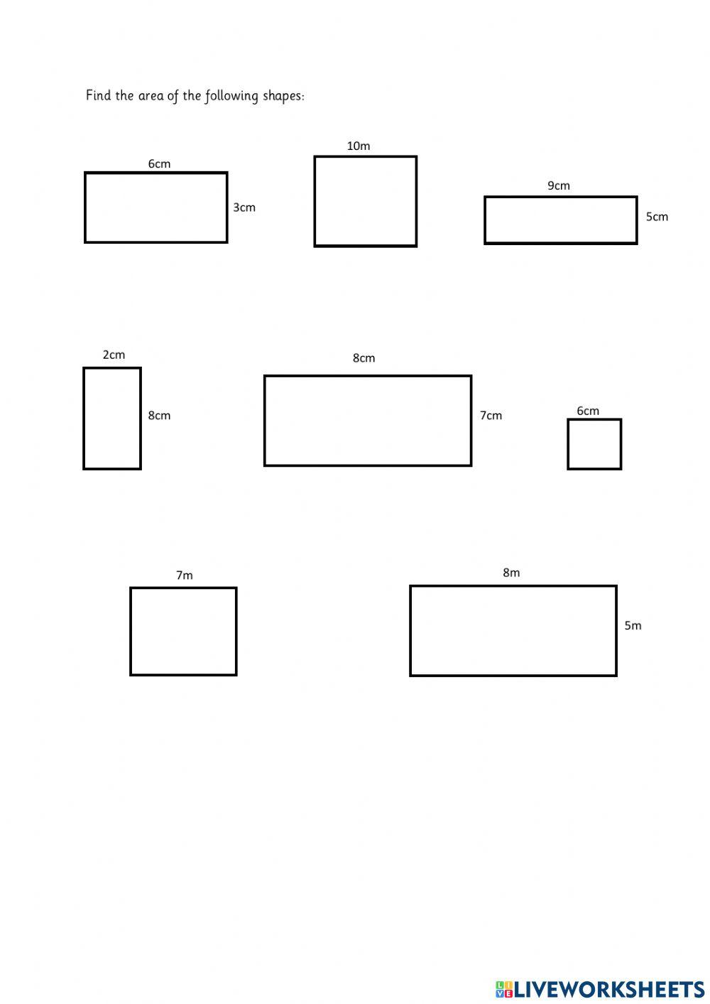 An engaging introduction to area for third-grade students A colorful worksheet designed to teach third graders the fundamentals of area using decimals