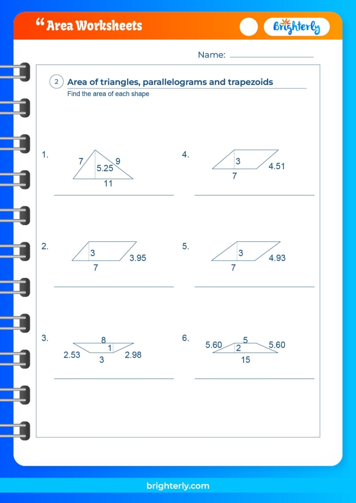 An engaging introduction to calculating area for young learners A colorful worksheet designed to teach third graders about the concept of area using decimals