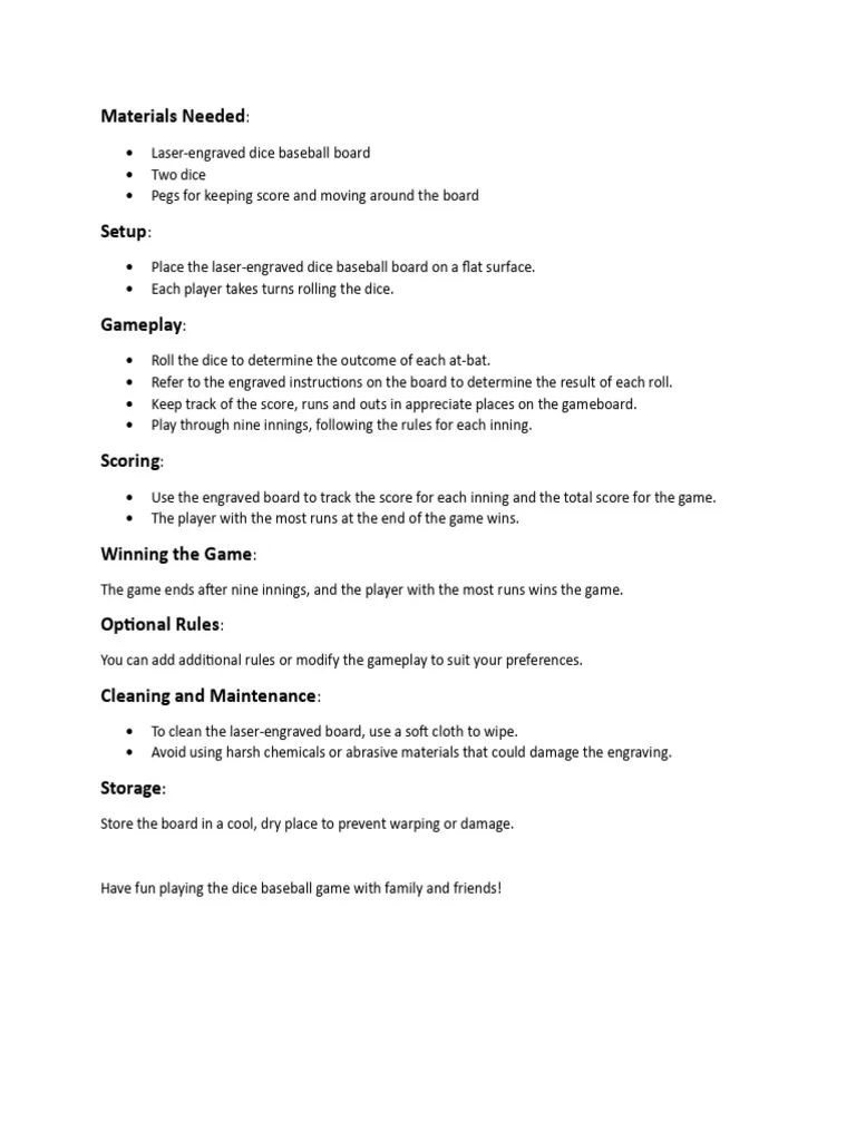 Baseball rules worksheet designed for third graders to enhance learning fun