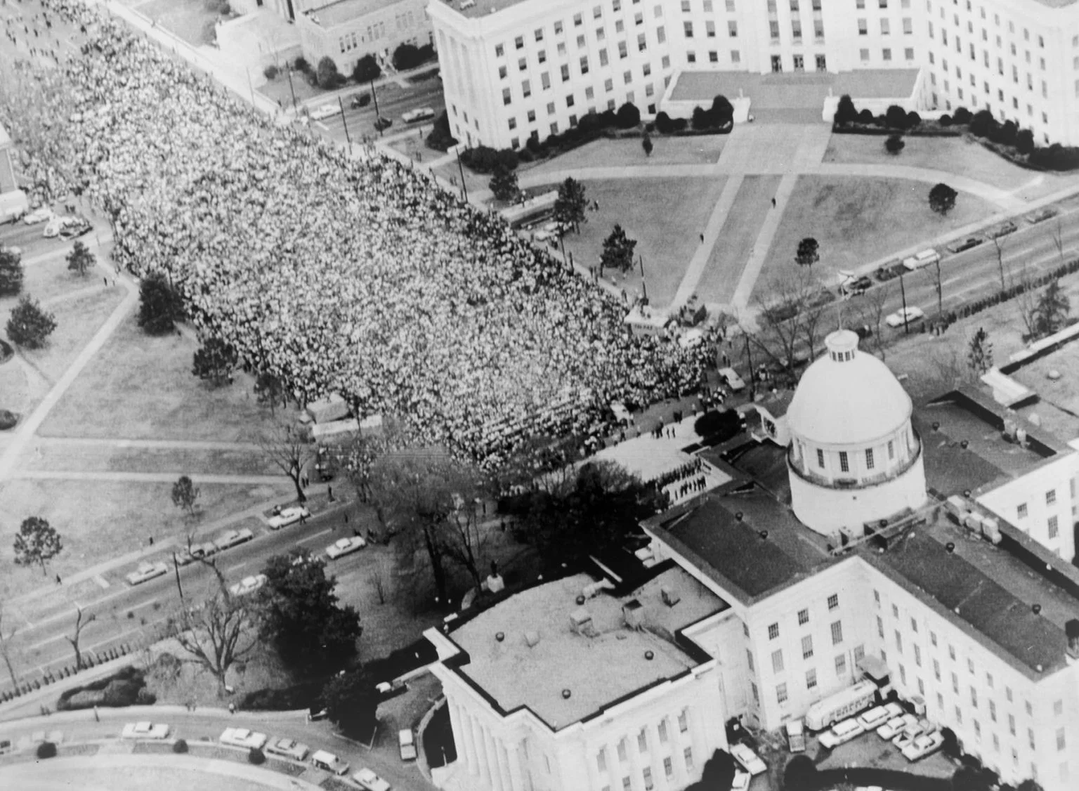 Third grade students completing a writing worksheet about the Selma to Montgomery civil rights march