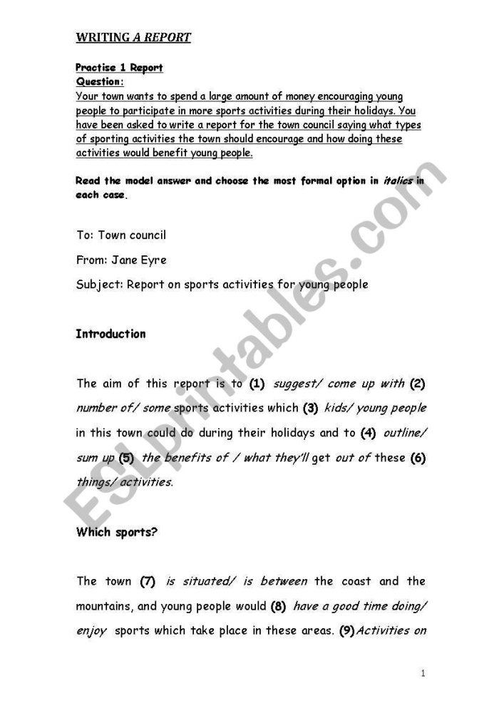 Worksheet image illustrating the essential elements of a book report for geometry students Writing the Report worksheet for third graders focusing on book report components