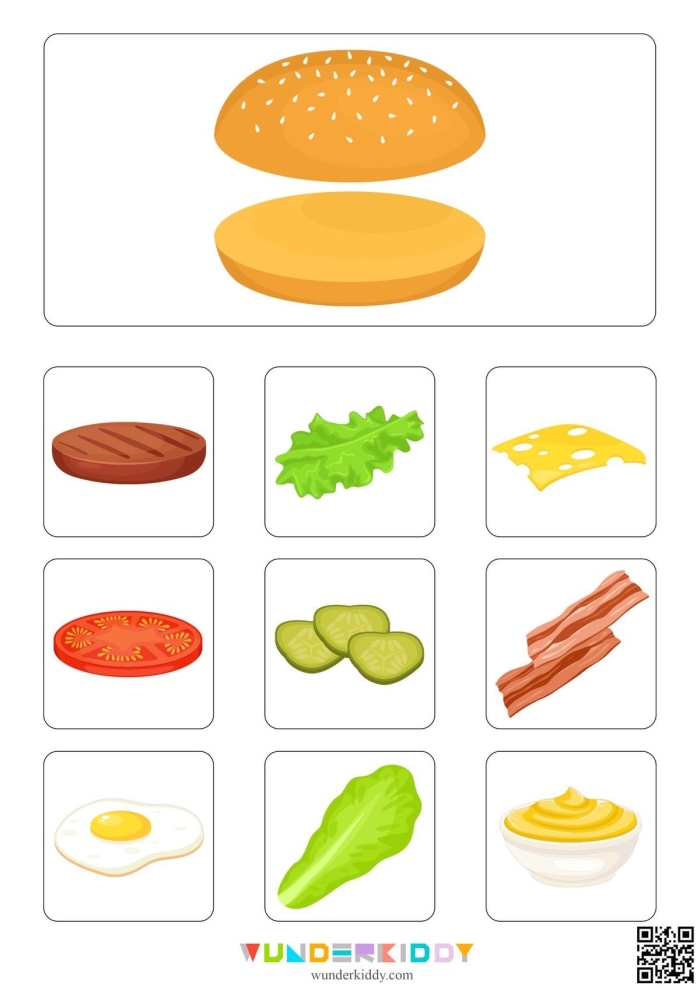 Third grade science burger graphic organizer worksheet for planning writing tasks