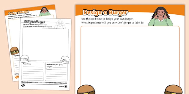 Third grade Earth and Space Science burger graphic organizer worksheet 6