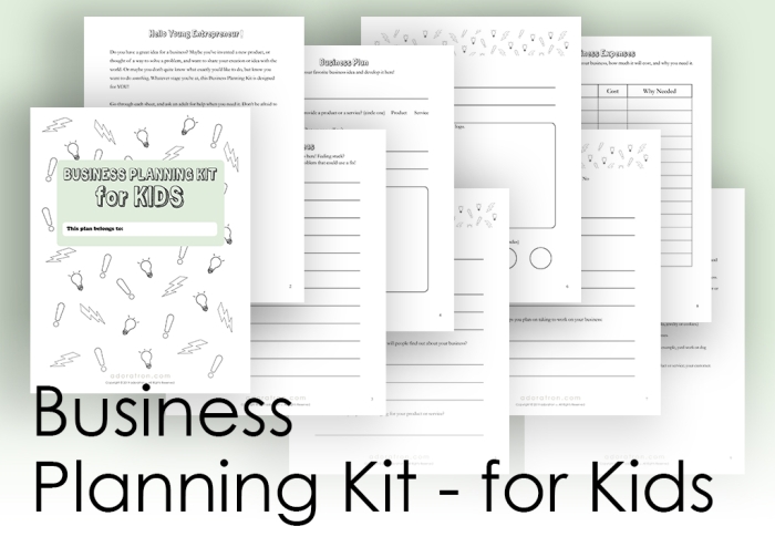 Starting a Business for Kids Multiplication Worksheet 19 Third grade student filling out a business plan worksheet featuring multiplication practice