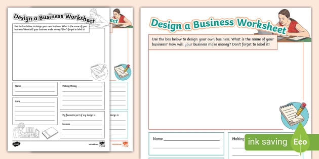 Starting a Business for Kids Multiplication Practice Worksheet 9 Third grade student completing a multiplication worksheet about planning a new business idea