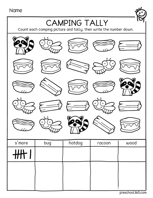 Crazy Stories Camping Adventure Worksheet 14 for Learning Fractions and Grammar Skills Third grade student completing a crazy camping adventure fill-in-the-blanks worksheet with fractions practice and parts of speech exercises
