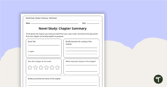 Time and Money worksheet for Third Grade Chapter summary worksheet designed for third graders to record characters and predictions. Engaging tool for mastering time and money concepts in reading comprehension.