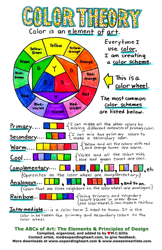 Third grade physical science worksheet exploring the concept of complementary color pairings
