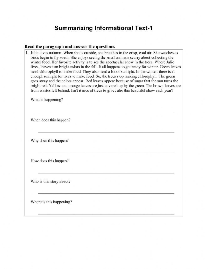 Third grade students completing an informational writing check-up worksheet to evaluate their composition skills