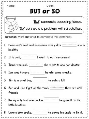 Compound Sentences Physical Science Worksheet Exercise 22 Third grade students working together on a compound sentence building worksheet for physical science class