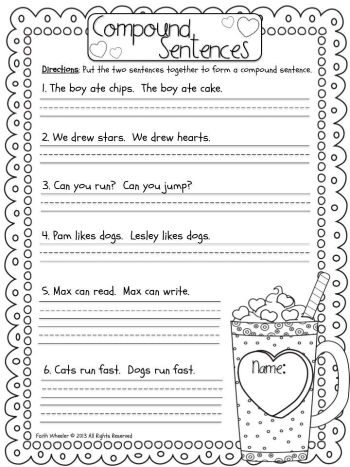 Physical Science Compound Your Sentences Worksheet Activity 12 Third grade students working together on a physical science compound sentences worksheet