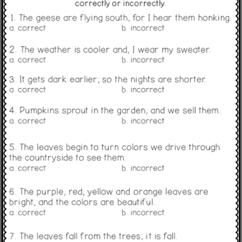 Third grade students practice building compound sentences with this fun carnival themed grammar worksheet