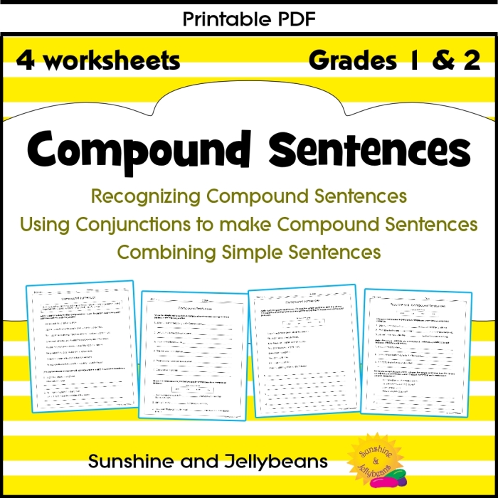 Third grade carnival themed worksheet for practicing compound sentences with number thirteen