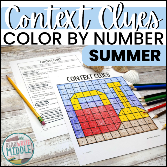 Context Clues Worksheet for third graders with engaging activities