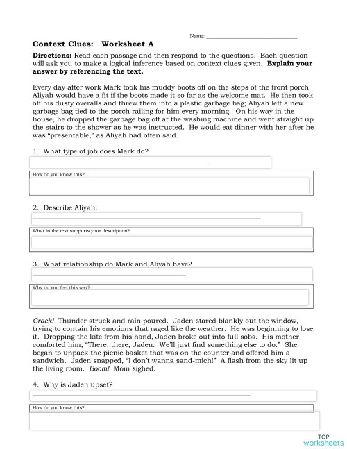 Keeping Up with Context Clues worksheet for Earth and Space Science Worksheet designed for third graders to identify vocabulary using context clues