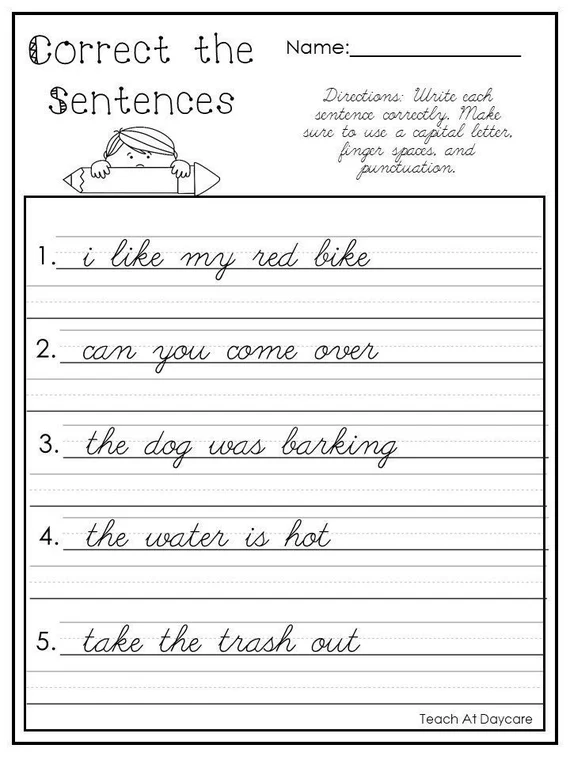 Third grade students practicing letter formation with a cursive A worksheet