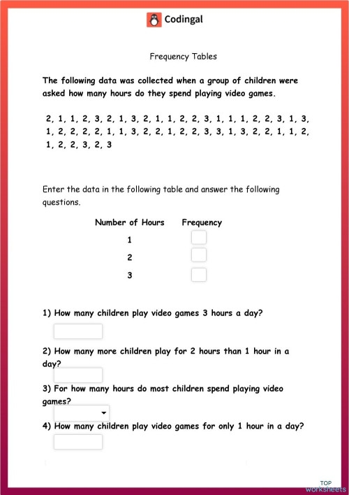 Engaging third-grade data collection worksheet for math practice Worksheet featuring activities for collecting data in a classroom setting