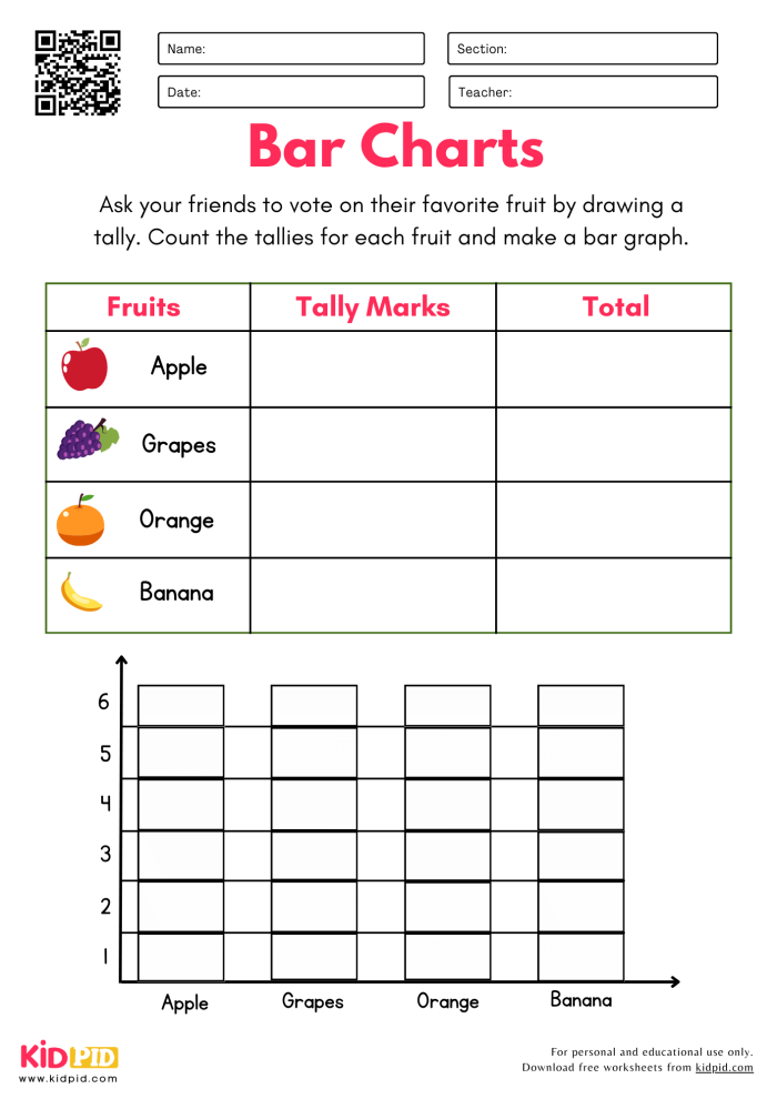 Engaging activity for practicing data gathering skills at home or in class Worksheet for collecting data in third-grade math lessons