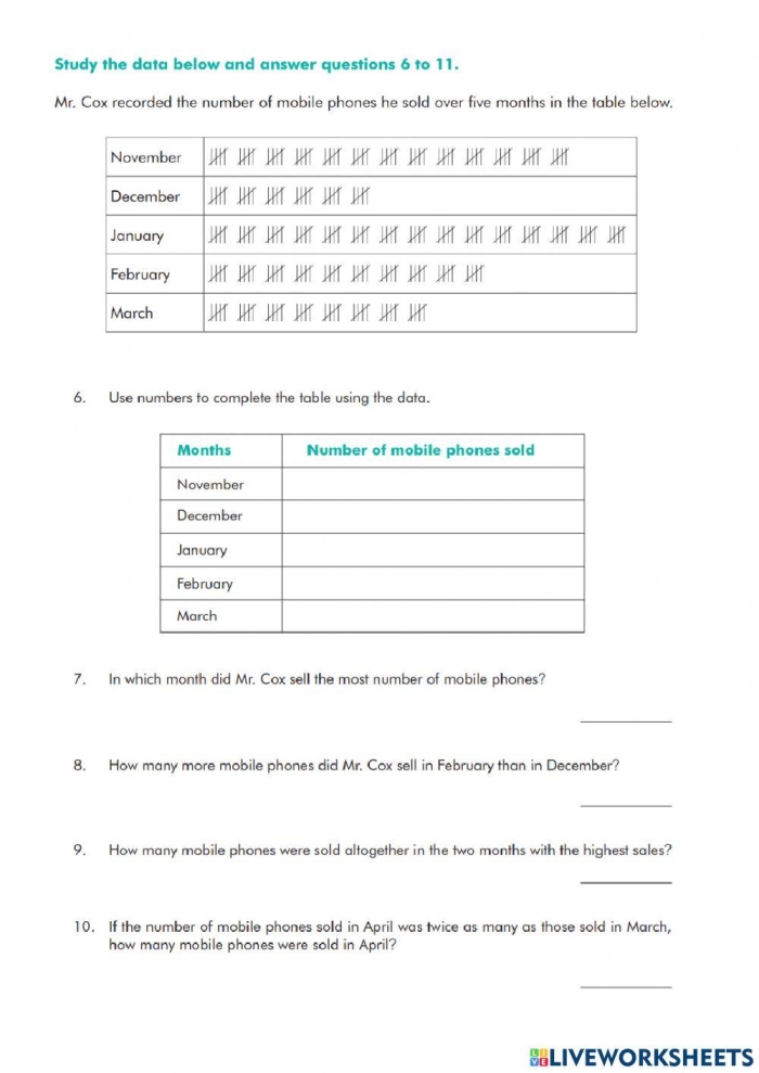 Image illustrating a fun activity for gathering data in math class Worksheet for third graders on collecting data using everyday items
