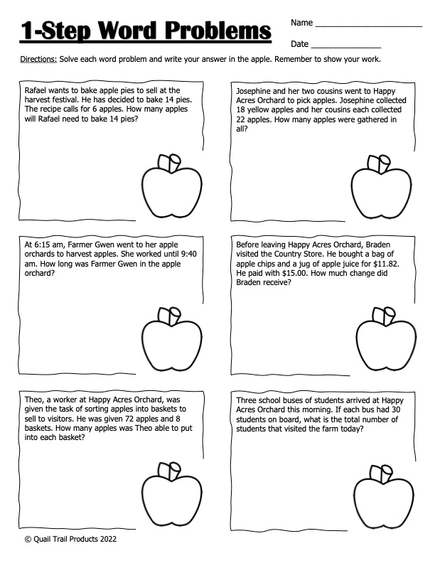 Third grade math worksheet featuring division word problems with a geography theme for students to solve