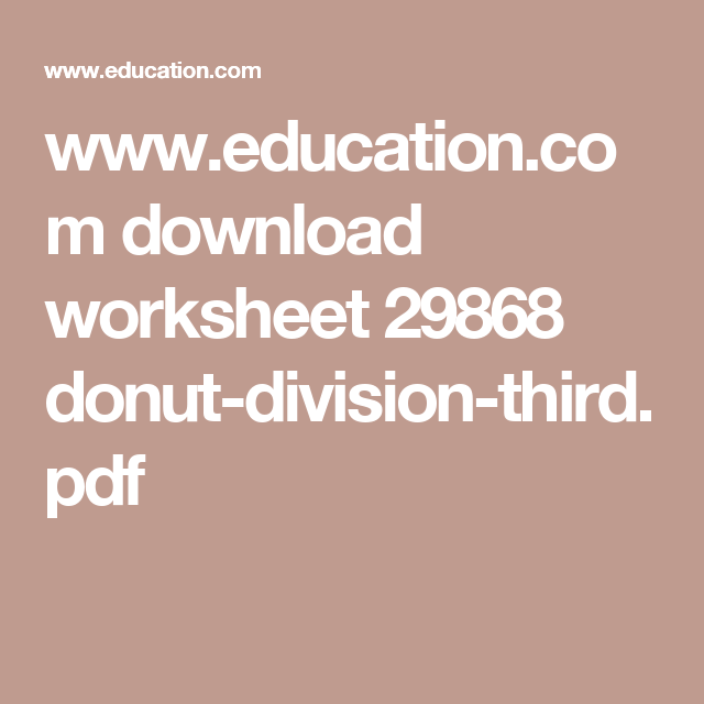 Third grade students solving division problems with colorful donut illustrations on a math worksheet