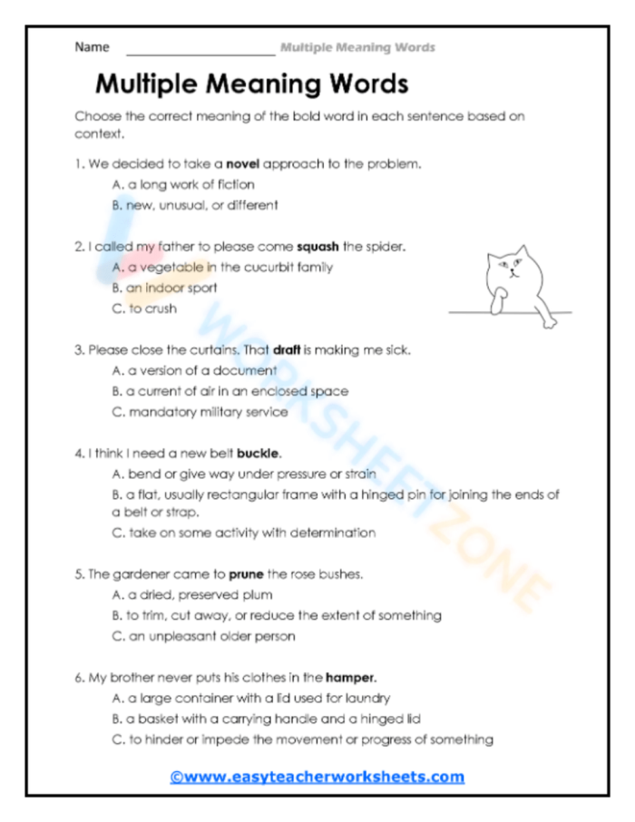 Engaging double meaning words worksheet for creative sentence building Worksheet featuring double meaning words for third graders