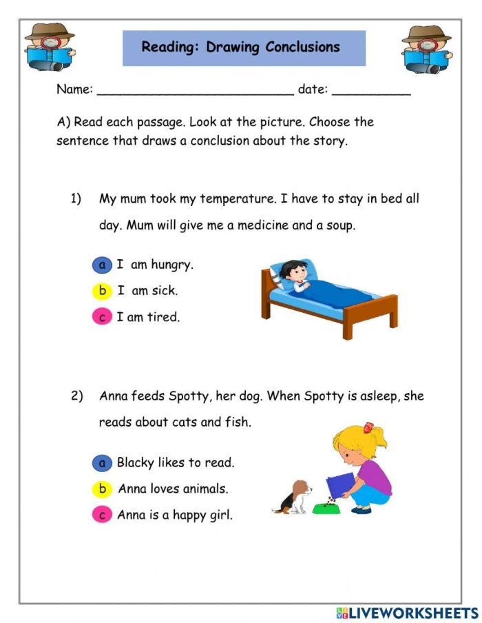 Reading for Comprehension Drawing Conclusions Geography Worksheet 11 Third grade geography worksheet featuring six reading passages for practicing drawing conclusions