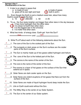 Know Your Planets: Earth educational worksheet for third graders Worksheet for understanding Earth in the solar system