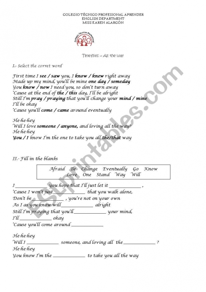 Worksheet for telling time and calculating elapsed time with a clock illustration