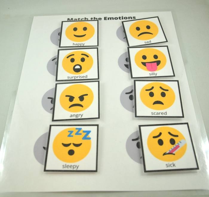 Character Emotion Match Cards Worksheet for Grade 3 Students Image 19 Third grade student practicing emotion identification with character action match cards worksheet