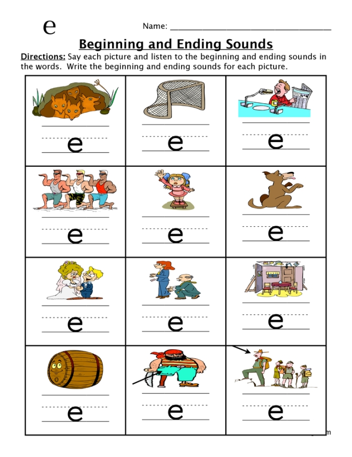 Final /e/ Vowel Sound Change Worksheet for Reading Practice Worksheet featuring final /e/ vowel sound change activities for third graders