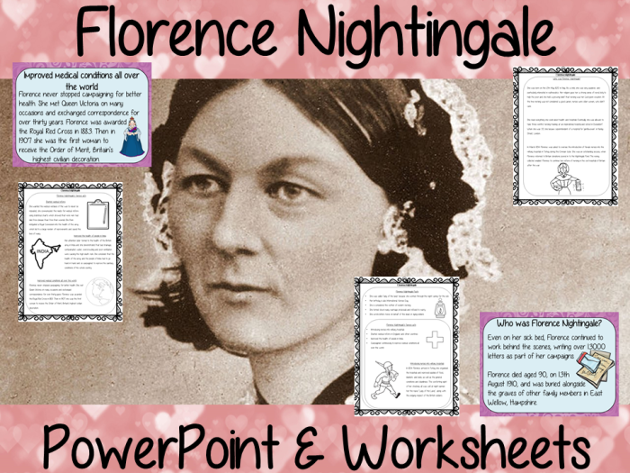 Detailed educational resource on Florence Nightingale for young historians in third grade Florence Nightingale biography worksheet for third graders focusing on her life and contributions to nursing