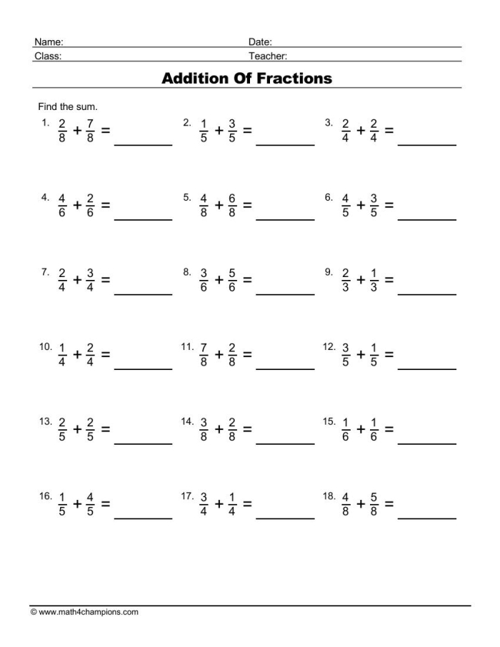 Fraction Basics worksheet for third grade understanding Worksheet for teaching third graders about fraction basics through shaded shapes