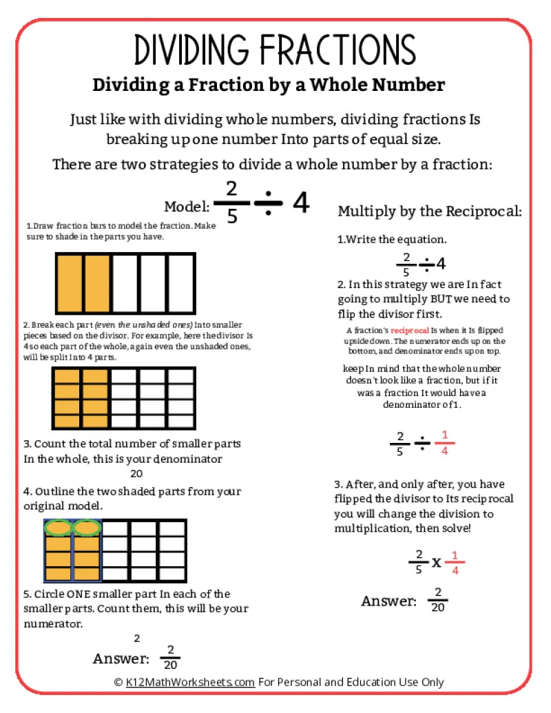 Worksheet featuring a Fraction of a Whole Check-in for third-grade geometry students