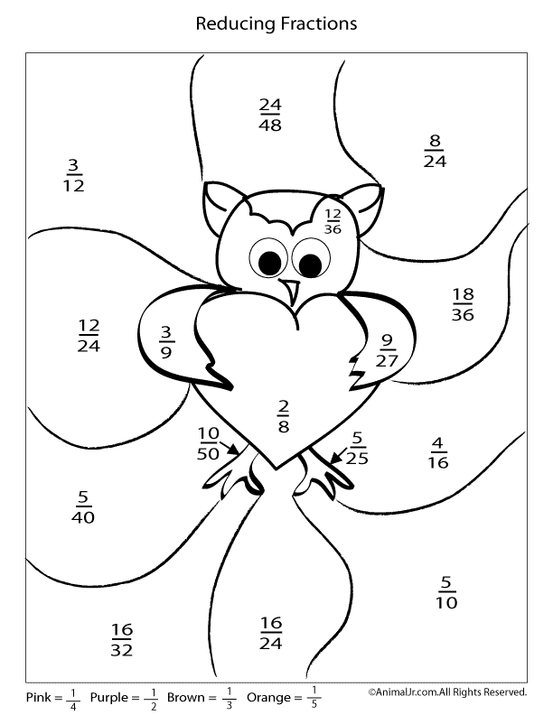 Third grade student coloring in circular and rectangular shapes to represent specific fractions for worksheet 20